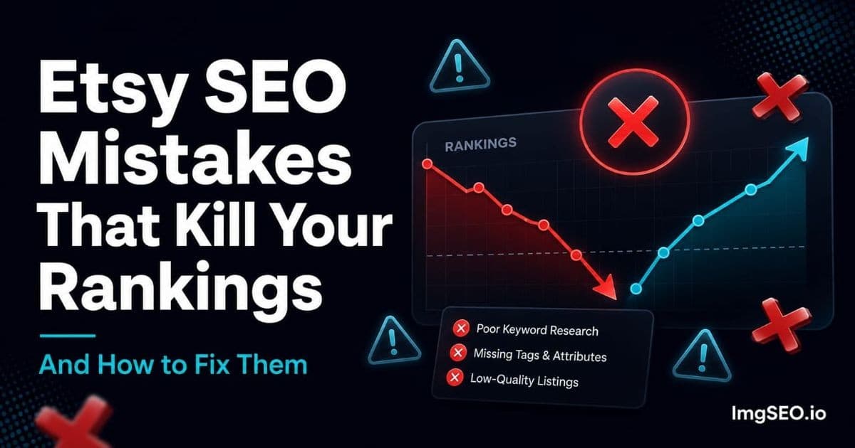 Etsy SEO Mistakes That Kill Your Rankings (And How to Fix Them)