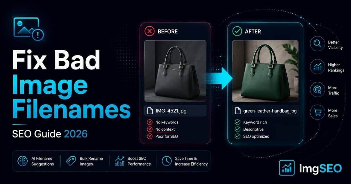 How to Fix Bad Image Filenames for SEO: Complete Guide 2026