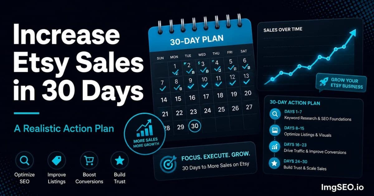 How to Increase Etsy Sales in 30 Days: A Realistic Action Plan