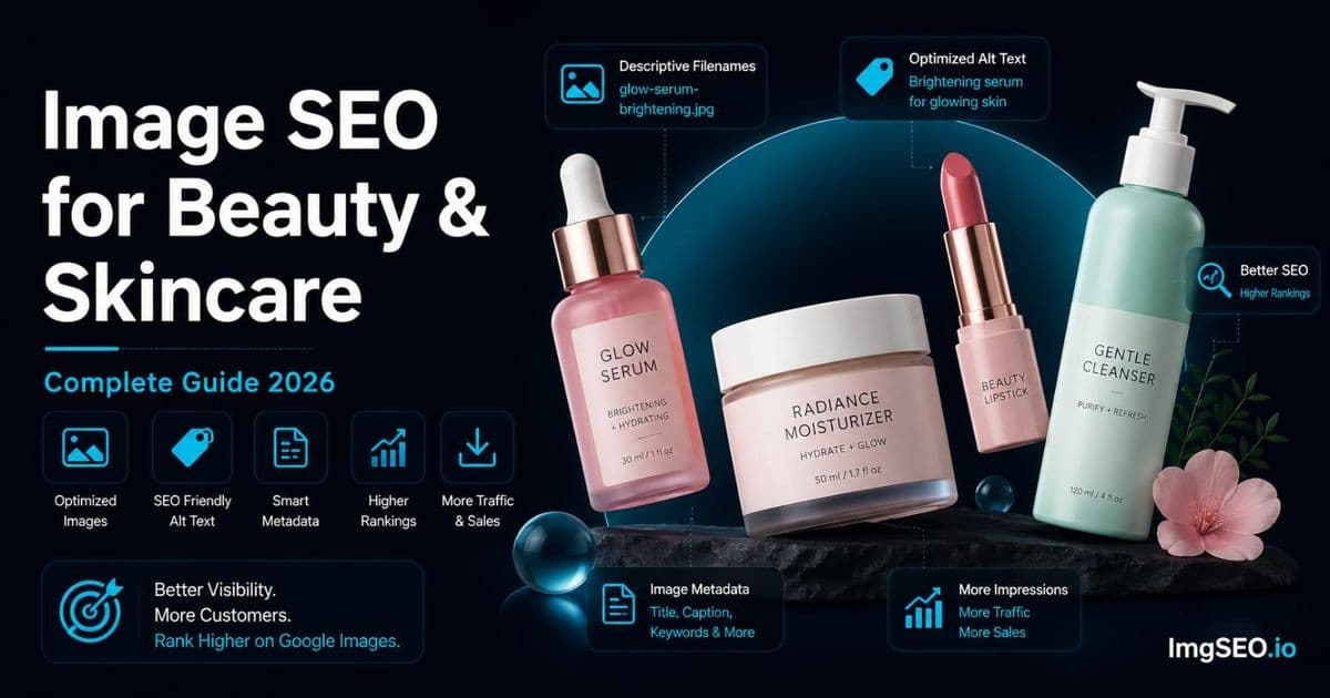 Image SEO for Beauty and Skincare E-commerce: Complete Guide 2026