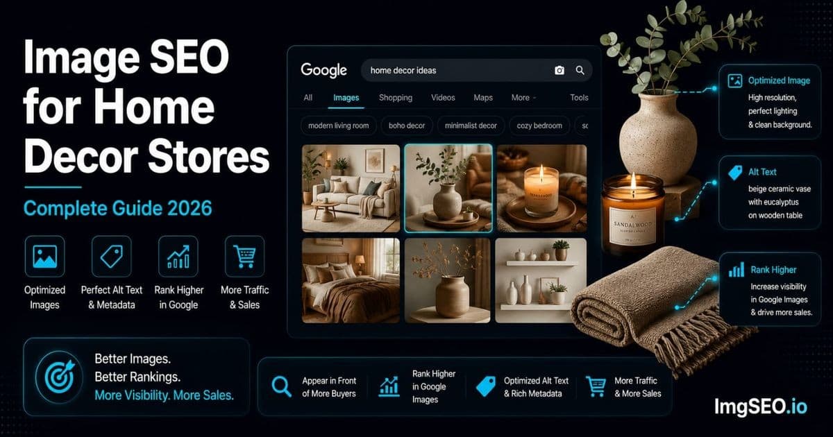 Image SEO for Home Decor Stores: Complete Guide 2026