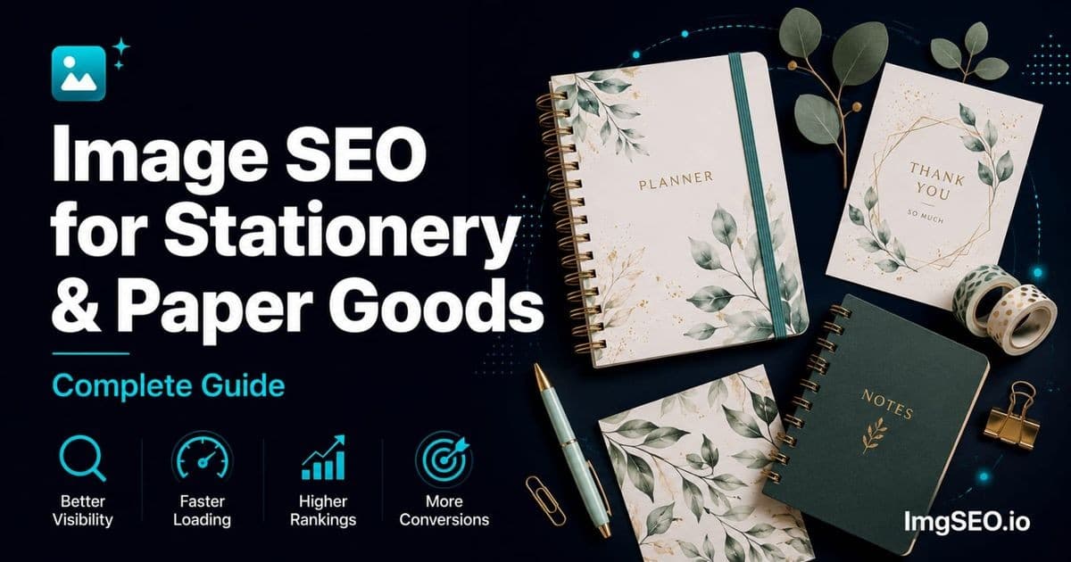 Image SEO for Stationery and Paper Goods: Complete Guide for Etsy and Shopify