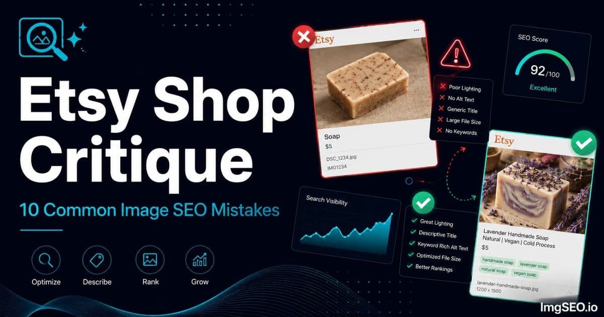 Etsy Shop Critique: 10 Common Image SEO Mistakes Costing You Traffic and Sales