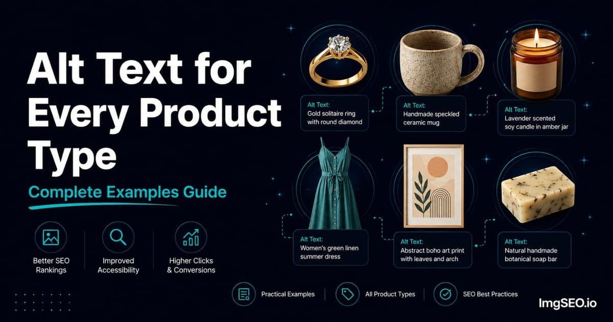 How to Write Alt Text for Every Product Type: Complete Examples Guide