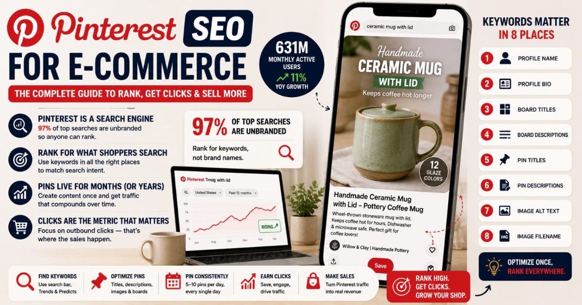 Pinterest SEO for E-commerce: The Complete Guide to Ranking in Pinterest Search